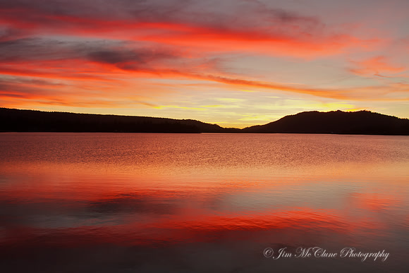 Big Bear Lake Sunset, 2-23-12