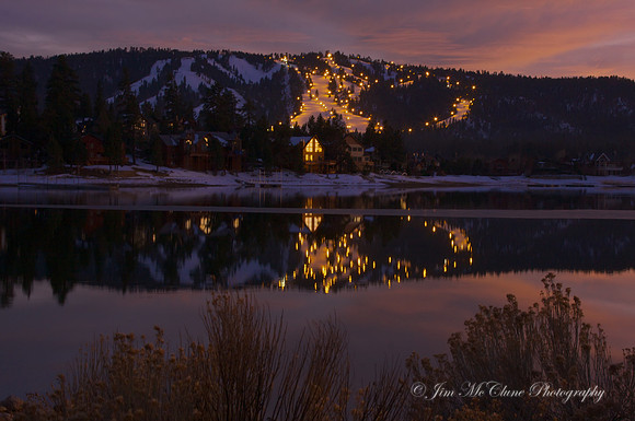 Winter Twilight, Big Bear Lake